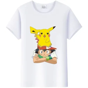 T-shirt Pikachu et Sacha