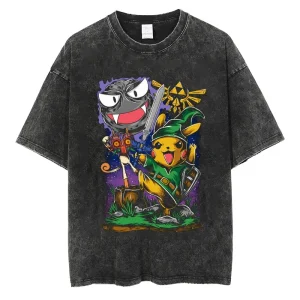 T Shirt Pokemon x Zelda