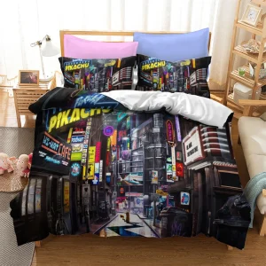 Housse De Couette Détective Pikachu