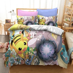 Housse De Couette Pikachu VS Mewtwo