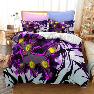 Housse De Couette Pokémon Noctali - Double (200x200cm)