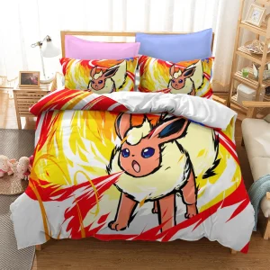 Housse de Couette Pokémon Pyroli - Double (200x200cm)
