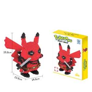 Mini Briques Pikachu - Pikachu x Deadpool