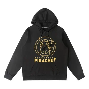 Sweat Détective Pikachu - Noir, M