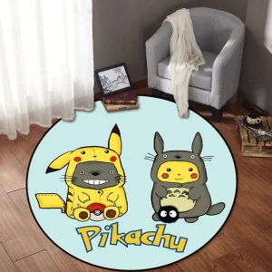 Tapis Pikachu en Totoro - 120cm