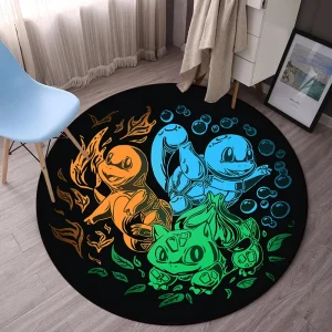Tapis Salamèche Bulbizarre et Carapuce
