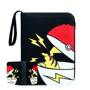 Classeur Pokémon Pikachu se Cache - Noir