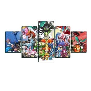 Tableau Univers Pokemon - 40X60 40X80 40X100cm, Sans Cadre