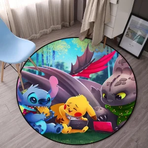 Tapis Pokemon x Stitch x Dragon