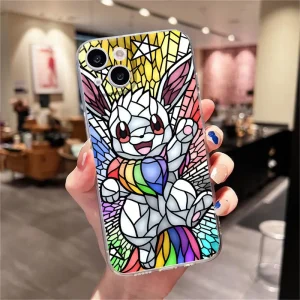 Coque iPhone Pokémon Évoli Mosaïque
