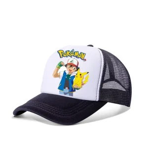 Casquette Sacha et Pikachu - Noir