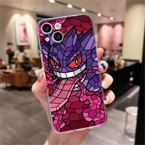 Coque iPhone Pokémon Ectoplasma Mosaïque