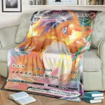 Plaid Pokémon Carte Dracaufeu