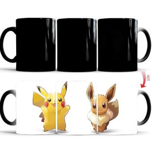 Mug Thermosensible Pikachu et Évoli