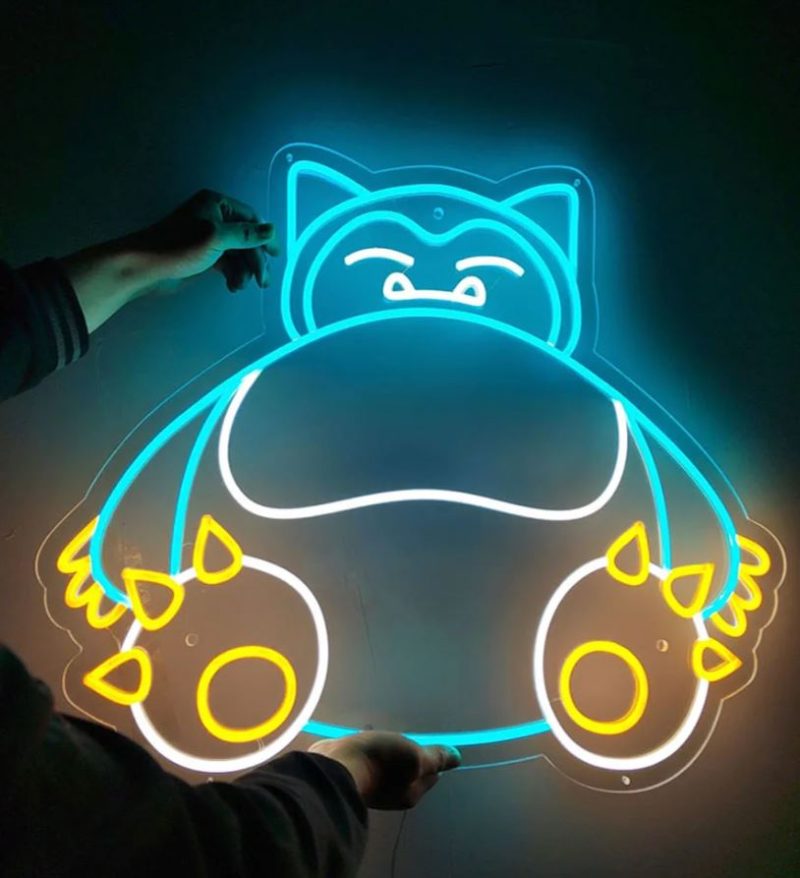Néon Pokemon Ronflex XL – Image 3