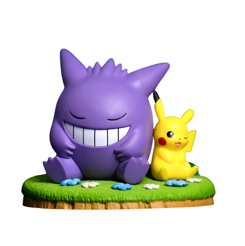 Figurine Pikachu et Ectoplasma