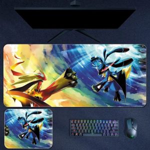 Tapis De Souris Pokémon Lucario VS Braségali
