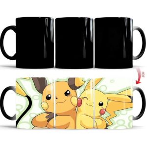 Mug Thermosensible Raichu et Pikachu