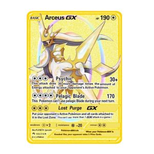 Carte Gold Pokémon Arceus Gx