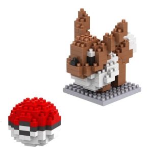Mini Briques Pokémon Évoli Et Pokéball