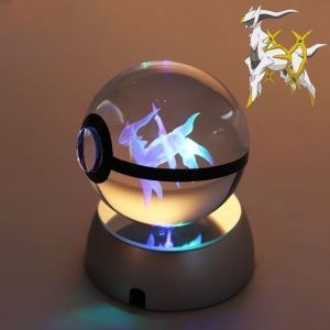 Pokéball Lumineuse en Cristal Pokémon Arceus