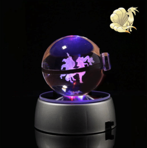 Pokéball Lumineuse en Cristal Pokémon Feunard