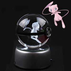 Pokéball Lumineuse en Cristal Pokémon Mew