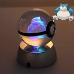 Pokéball Lumineuse en Cristal Pokémon Ronflex
