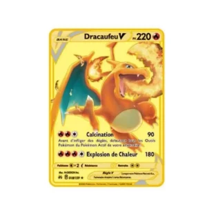 Carte Gold Pokémon Dracaufeu