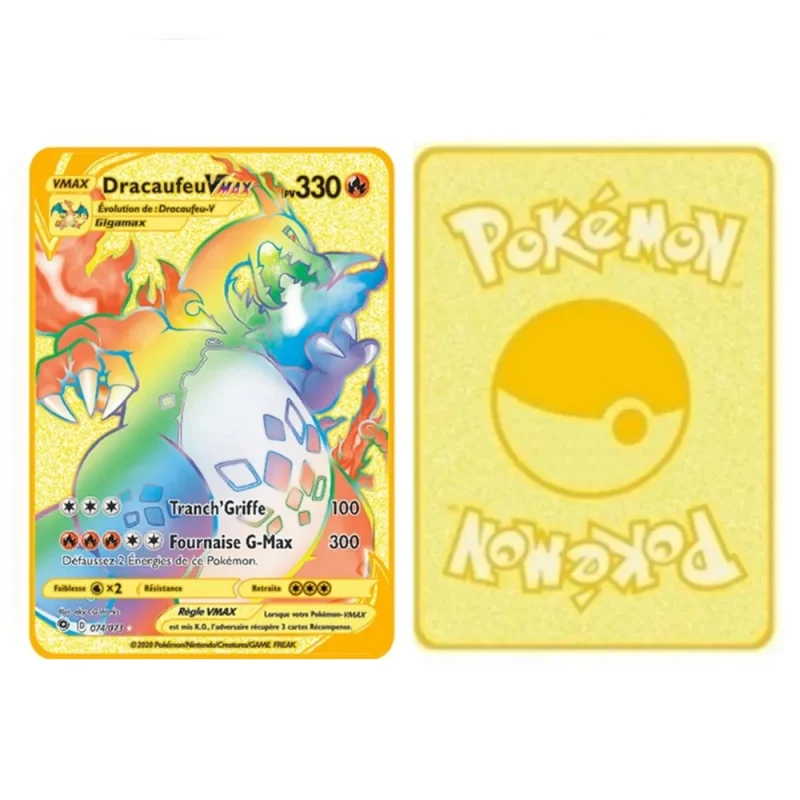 Carte Gold Pokémon Dracaufeu Vmax – Image 2