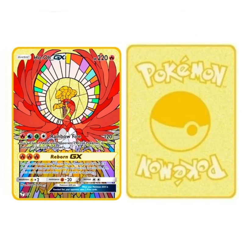 Carte Gold Pokémon Ho-oh – Image 2