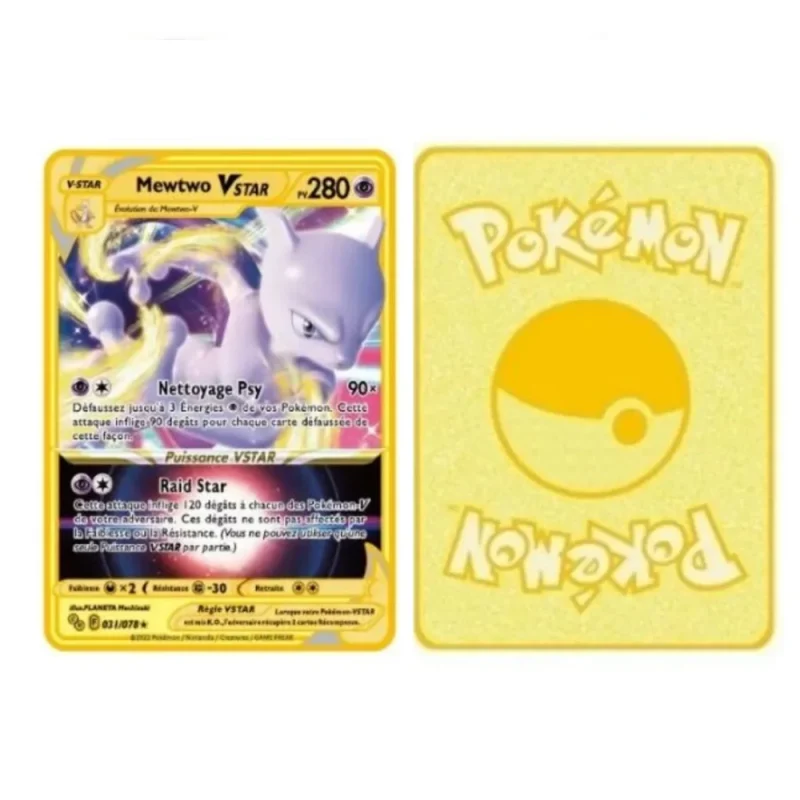 Carte Gold Pokémon Mewtwo Vstar – Image 2