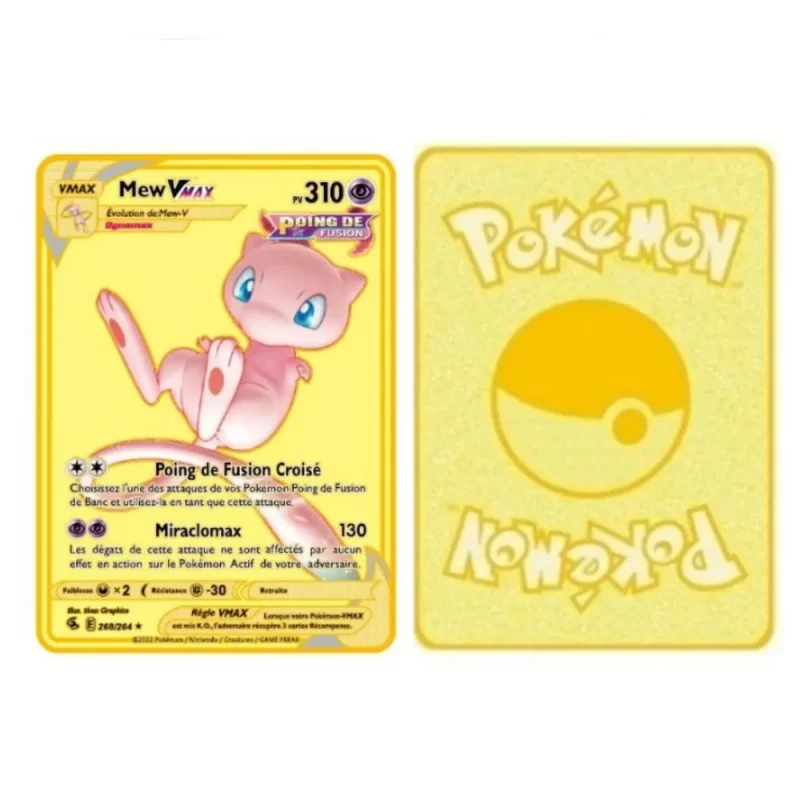 Carte Gold Pokémon Mew Vmax – Image 2