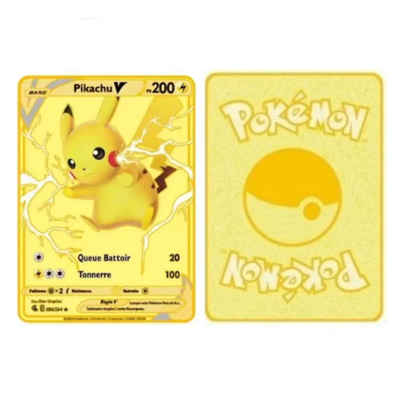 Carte Gold Pokémon Pikachu – Image 2