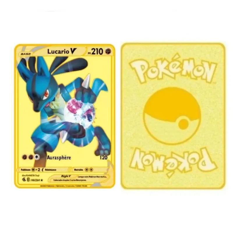Carte Gold Pokémon Lucario – Image 2