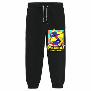 Jogging Pikachu x Captain America