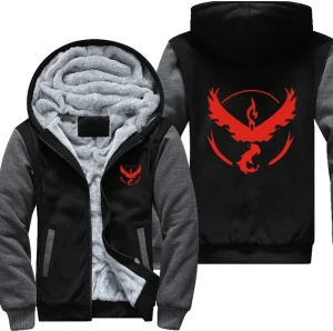 Veste Polaire Pokémon Sulfura - Noir & Gris, M