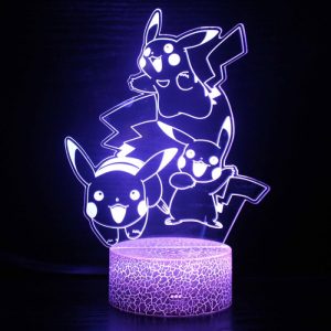 Lampe Pokémon Triple Pikachu