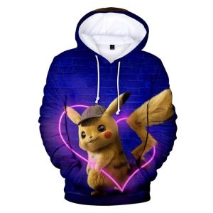 Sweat Détective Pikachu Cœur