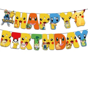 Banderole Joyeux Anniversaire Pokémon