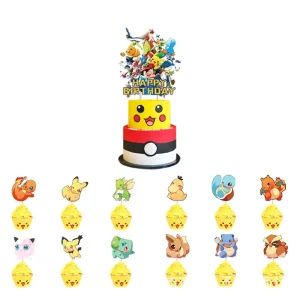 Décorations Gâteaux Anniversaire Pokémon Première Génération