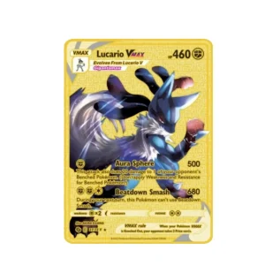 Carte Gold Pokémon Lucario VMAX