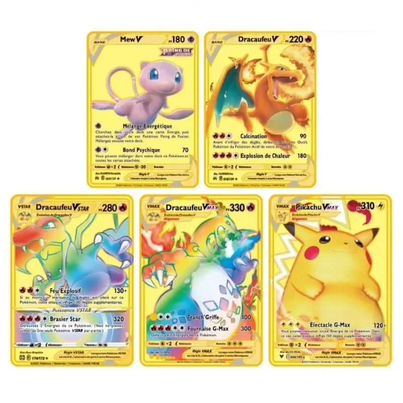 Carte Gold Pokémon Pikachu x Luigi – Image 3