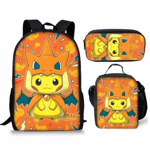 Sac à Dos Pokémon Pika-Dracaufeu
