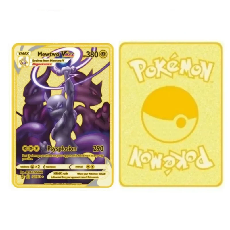 Carte Gold Pokémon Mewtwo Vmax – Image 2