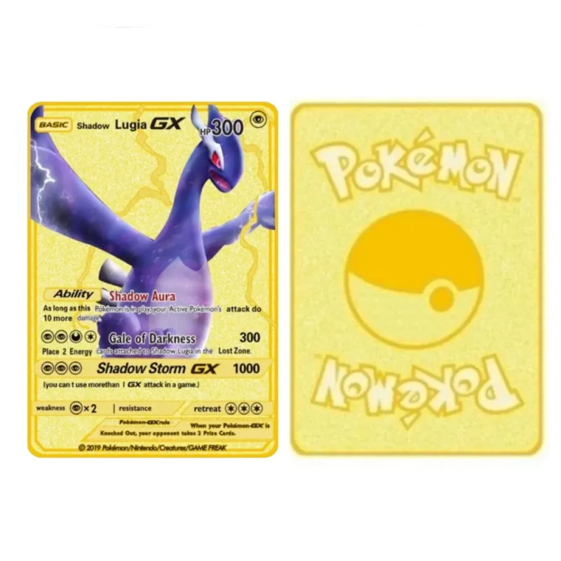 Carte Gold Pokémon Lugia GX – Image 2