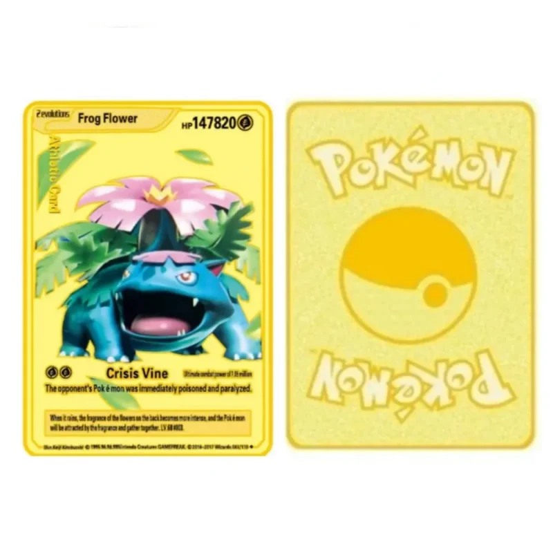 Carte Gold Pokémon Florizarre – Image 2