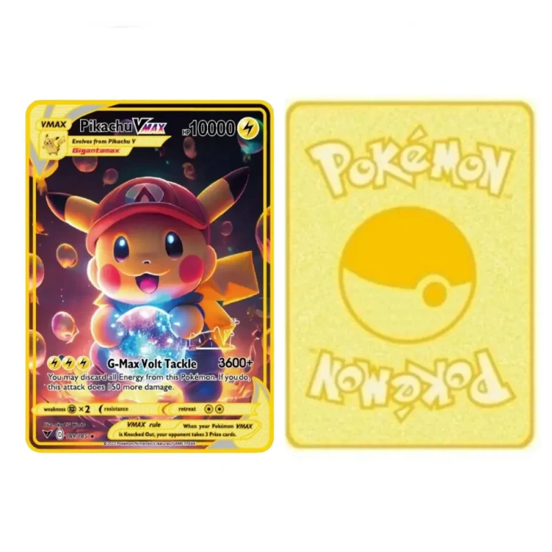 Carte Gold Pokémon Pikachu x Mario – Image 2