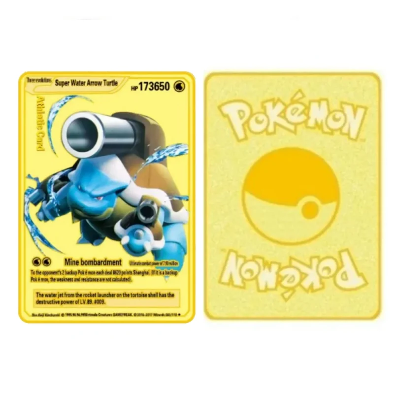 Carte Gold Pokémon Tortank – Image 2