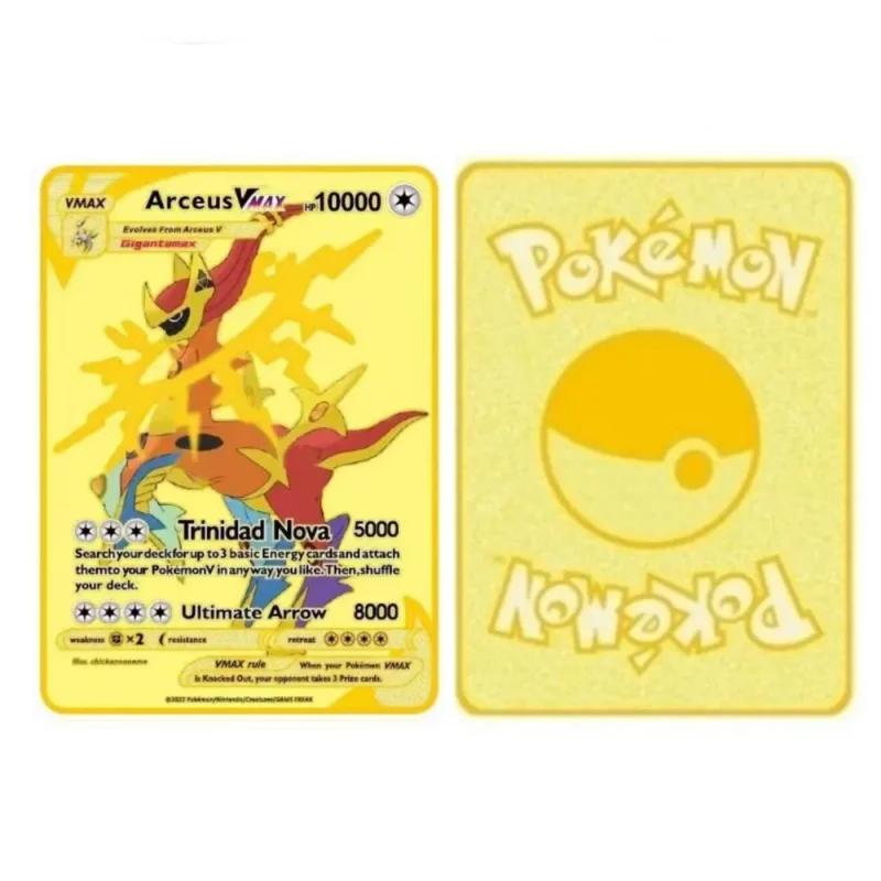 Carte Gold Pokémon Arceus Vmax – Image 2